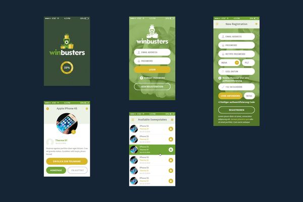 WinBusters app design