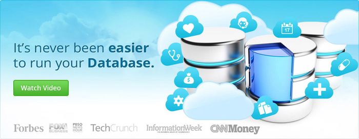 Cloud Database Platform banner design