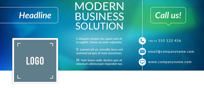 Modern Business Solution Cover social media design