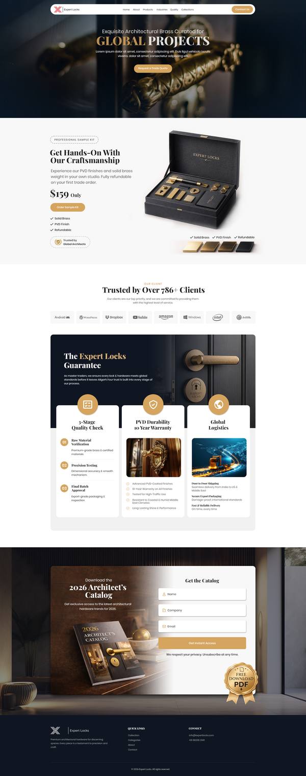 Expert Locks — V2 Redesign website design
