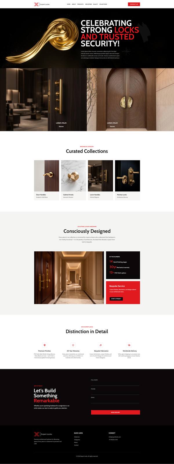 Expert Locks website design