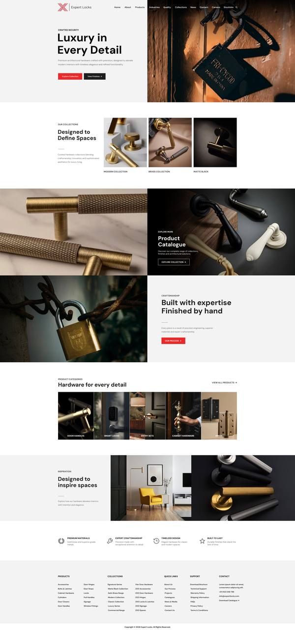 Expert Locks — V3 Redesign website design