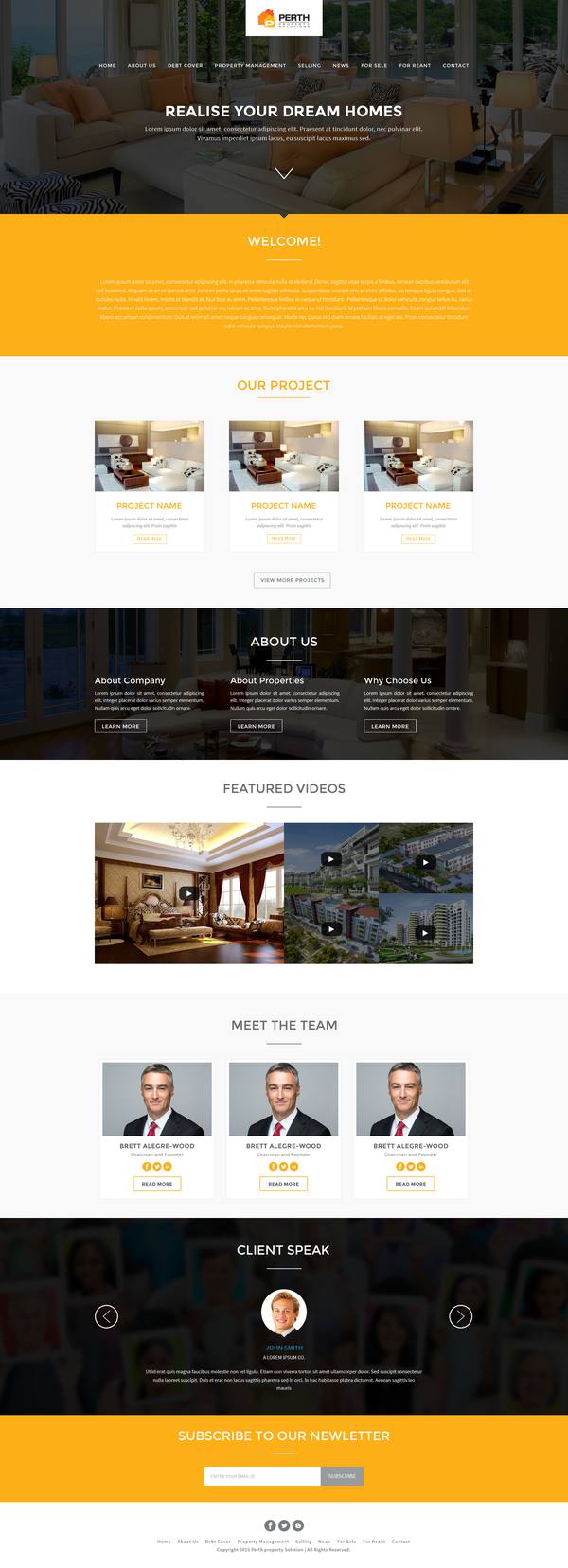 Perth Property Solution website design
